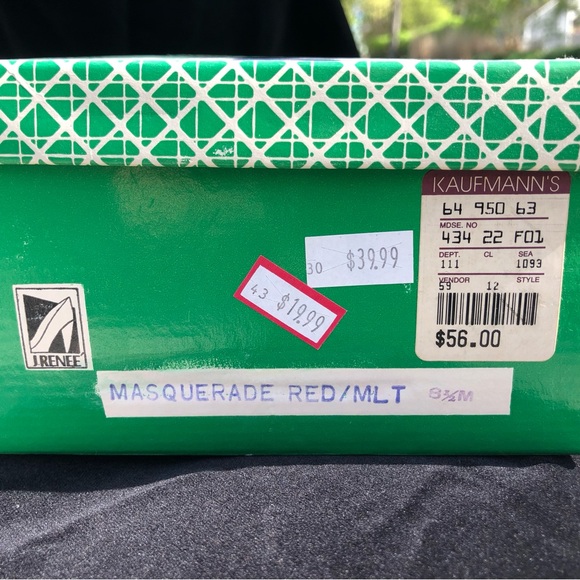 Vintage J. Renée hand-beaded pumps sz 8.5M w/matching bag 1988 NIB - Picture 4 of 16